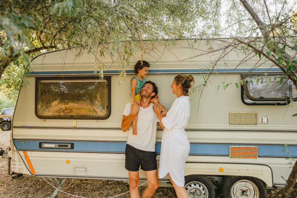 istock Happy family during their RV vacation 1368222374