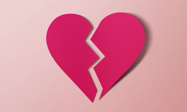 Broken heart stock photo