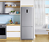 Refrigerator in the modern kitchen