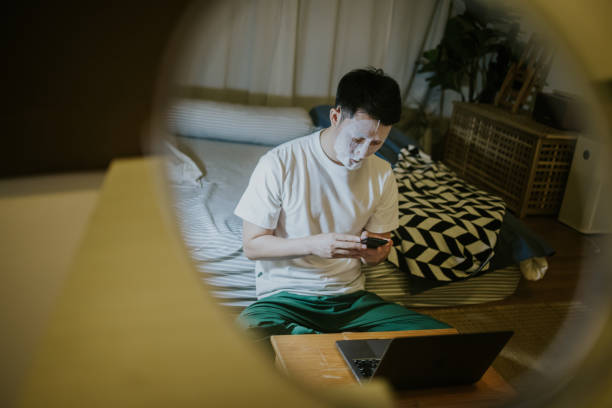 istock Reading information and working late at home before bedtimes 1368228960