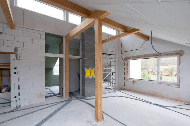 istock Loft construction site drywall without people in daylight 1368229214