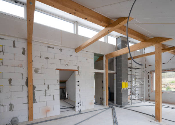 istock Loft construction site drywall without people in daylight 1368229235