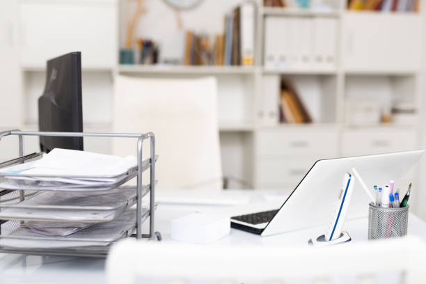 istock Image of the workplace in the office 1368229460