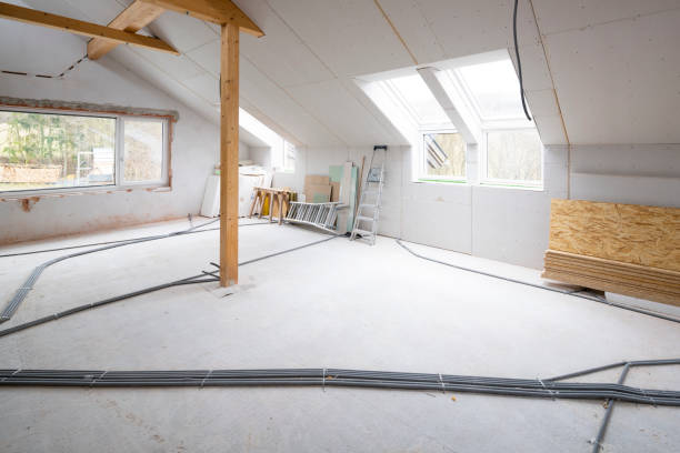 istock Loft construction site drywall without people in daylight 1368230530