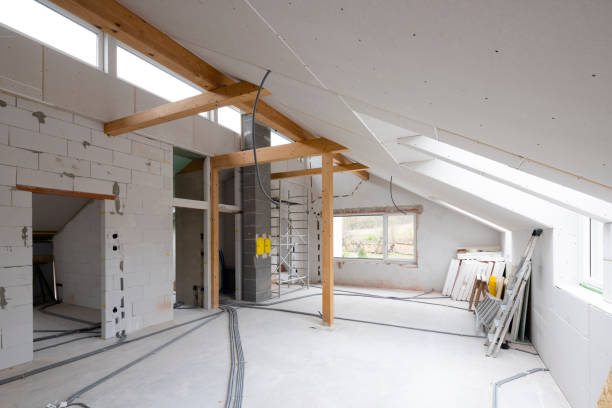 istock Loft construction site drywall without people in daylight 1368230907