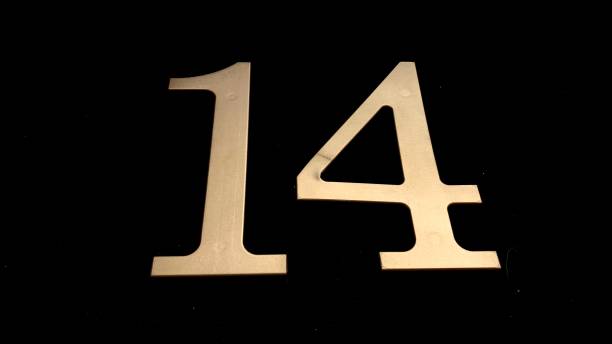 istock Gold numbers on a black background 1368235844