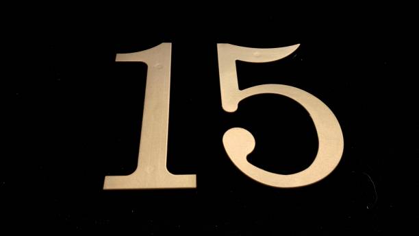 istock Gold numbers on a black background 1368235845