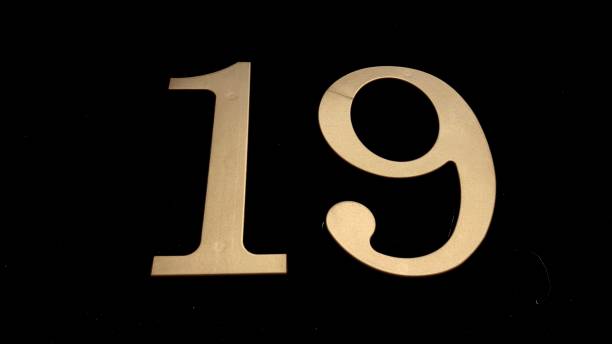 istock Gold numbers on a black background 1368235854