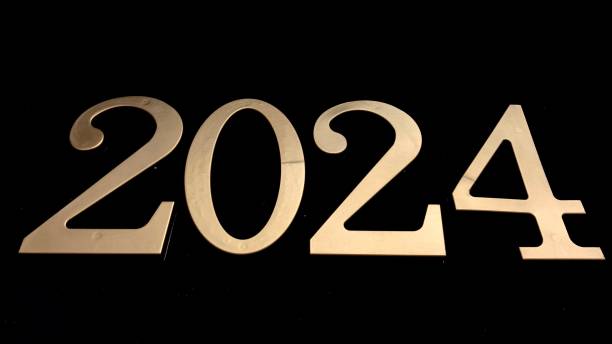 istock Gold numbers on a black background 1368235857
