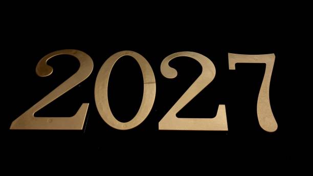 istock Gold numbers on a black background 1368235865