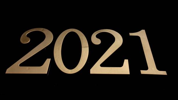 istock Gold numbers on a black background 1368235872