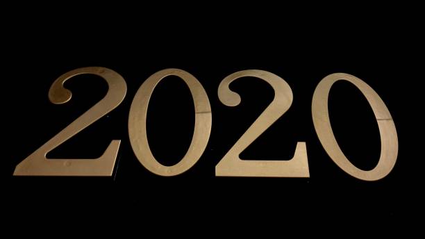 istock Gold numbers on a black background 1368235876