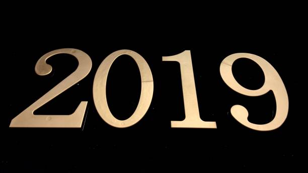 istock Gold numbers on a black background 1368235886