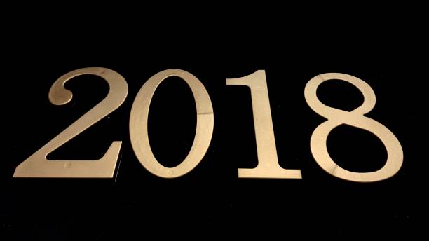 istock Gold numbers on a black background 1368235894