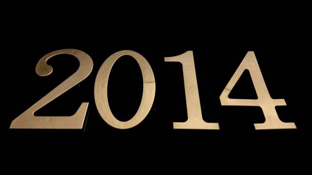 istock Gold numbers on a black background 1368235907