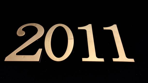 istock Gold numbers on a black background 1368235909
