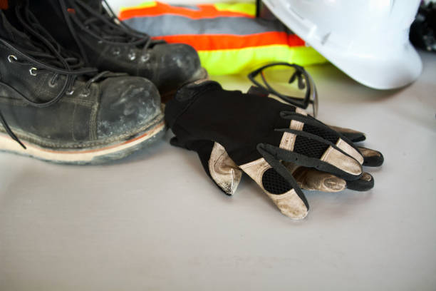 istock Safety Personal Protection Equipment background 1368237349