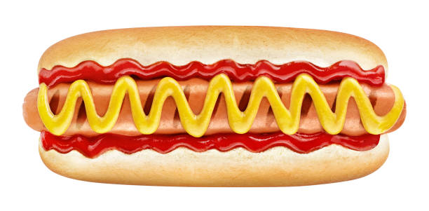 istock Very tasty hot dog on white 1368237608