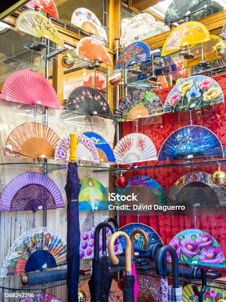 Fans At Casa De Diego Puerta Del Sol Madrid Spain Stock Photo - Download Image Now