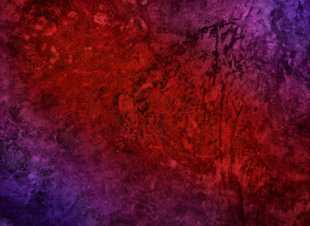 istock dirty gradient plaster red and purple concrete wall texture used as background. old grungy texture, dark red and violet stained concrete background. texture of fantasy decorative stucco or cement. 1368242734