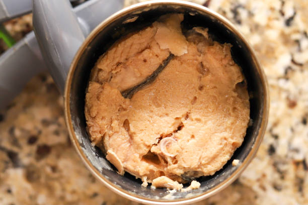 istock A opened can of canned salmon on a kitchen counter 1368245405