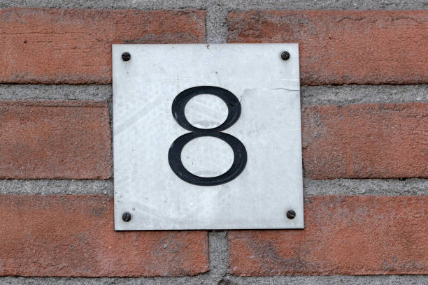 istock Close Up House Number 8 At Amsterdam The Netherlands 1368249900