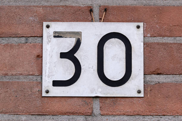 istock Close Up House Number 30 At Amsterdam The Netherlands 1368250064