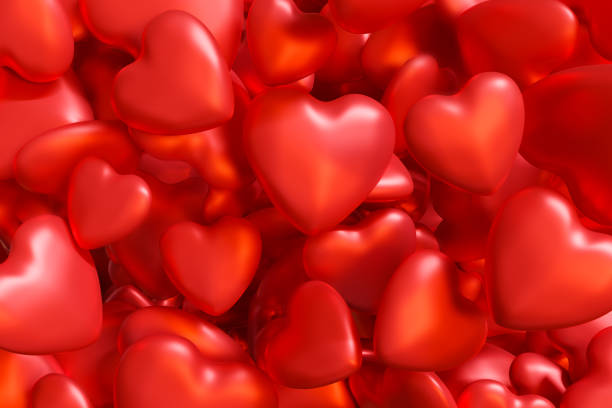 istock Abstract Bunch of Heart Shapes Background. 1368253075