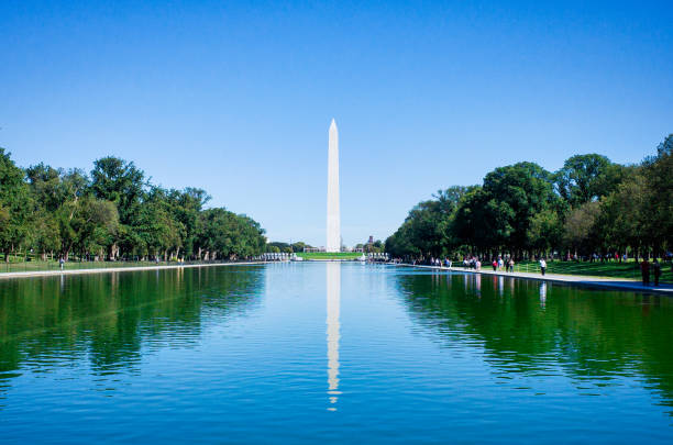 Washington Monument Washington Monument in Washington DC, United States washington monument reflecting pool stock pictures, royalty-free photos & images