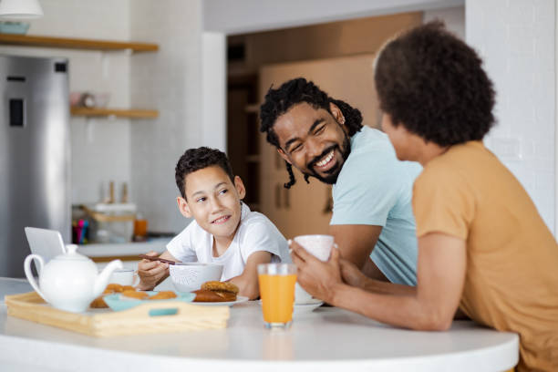 istock Family having a breakfast together 1368256554