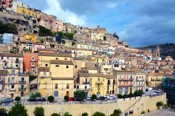 panorama of Ragusa  ibla Sicily Italy