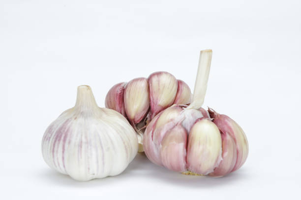 istock Three heads of garlic (Allium sativum) 1368262230