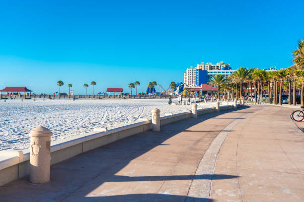 istock Clearwater beach with beautiful white sand in Florida USA 1368268338