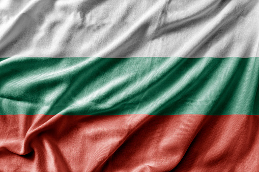 Waving detailed national country flag of Bulgaria