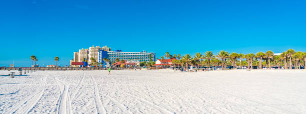 istock Clearwater beach with beautiful white sand in Florida USA 1368269156