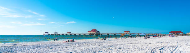 istock Clearwater beach with beautiful white sand in Florida USA 1368269811