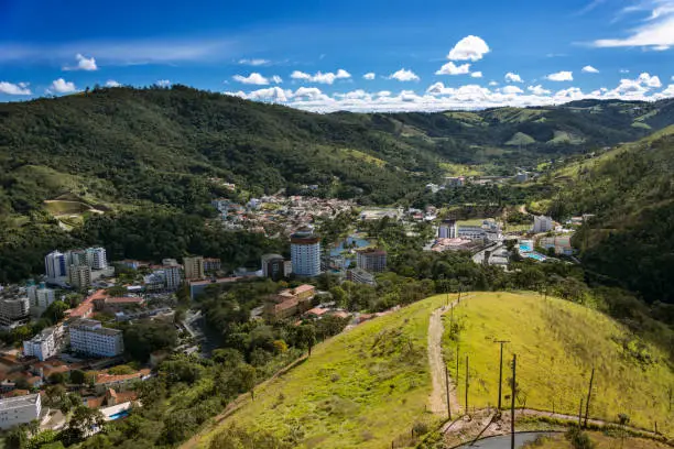 Waters of Lindóia from the lookout point of Morro do Cruzeiro. Waters of Lindóia, SP - Brazil.