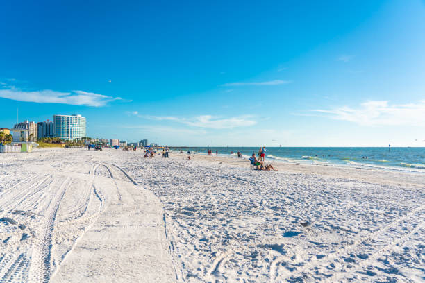 istock Clearwater beach with beautiful white sand in Florida USA 1368272688