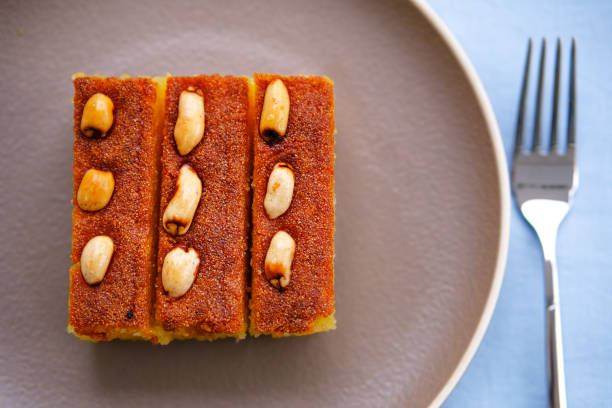 Sambali, traditional Turkish dessert from Izmir.