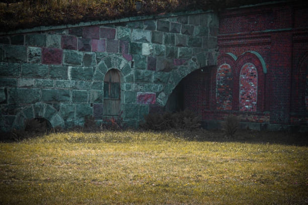 Abandoned Alexander Battery at Vallisaari Island, Helsinki, Finland