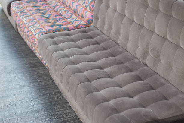 istock High angle view of comfortable sofa in modern house interior. Apartment design banner 1368275962