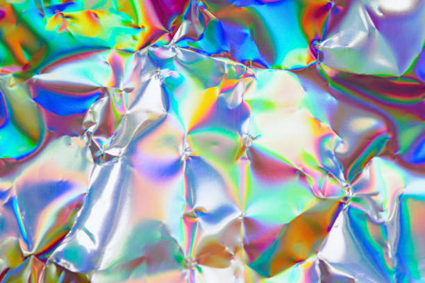 istock Holographic iridescent background. holographic foil texture background. 1368276732