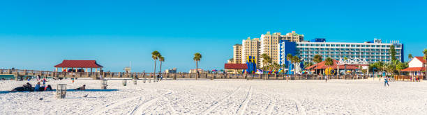 istock Clearwater beach with beautiful white sand in Florida USA 1368279316