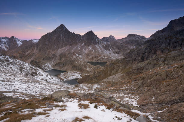 istock Peaks and lakes of Arrieel 1368280383