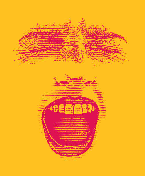 istock High Key illustration of a woman screaming 1368281823