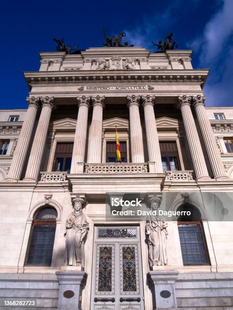 Ministry Of Agriculture Madrid Spain Stock Photo - Download Image Now
