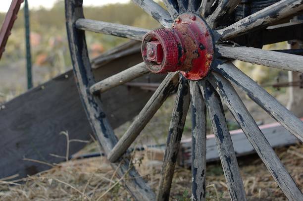 istock Antique Farm Wagon Wheel 1368285760