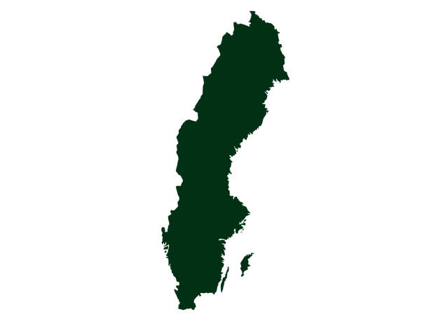 스웨덴 맵 - sweden map stockholm vector stock illustrations