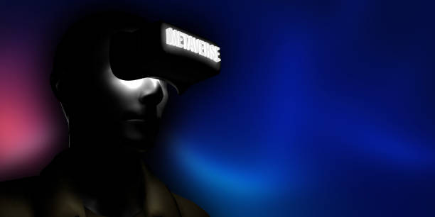 istock Shiny METAVERSE on VR glasses and cyber background 1368296883