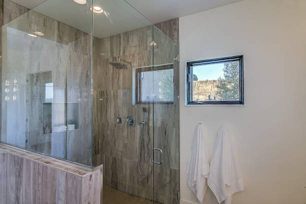 istock Gorgeous glass euro-style shower 1368300769